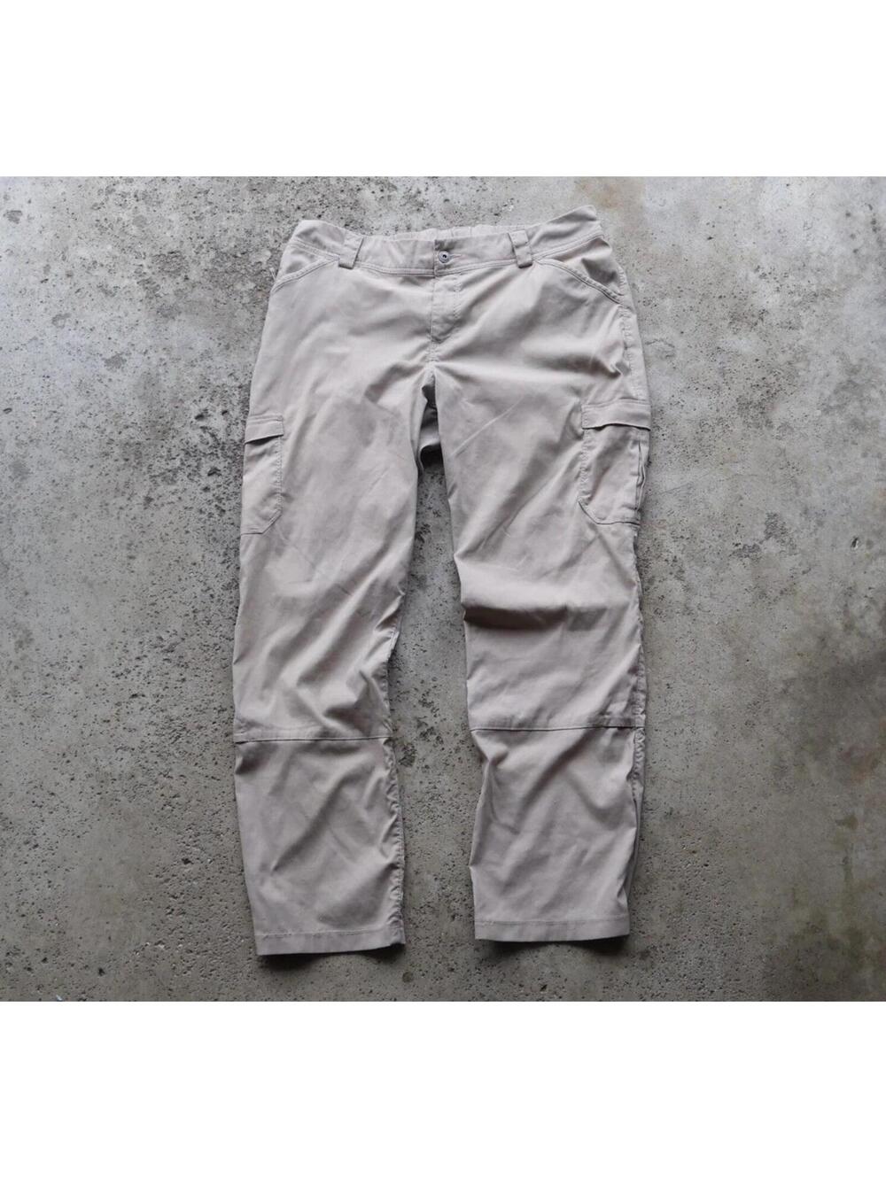 Duluth Trading Co Pants Womens 16x31 Khaki Cargo Utility Stretch Work Hiking